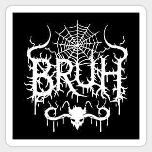 Bruh | Deathcore Skull Edgy Metalcore Logo Sticker